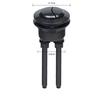 Round Black Toilet Flush Button for Efficient Water Usage in Bathrooms