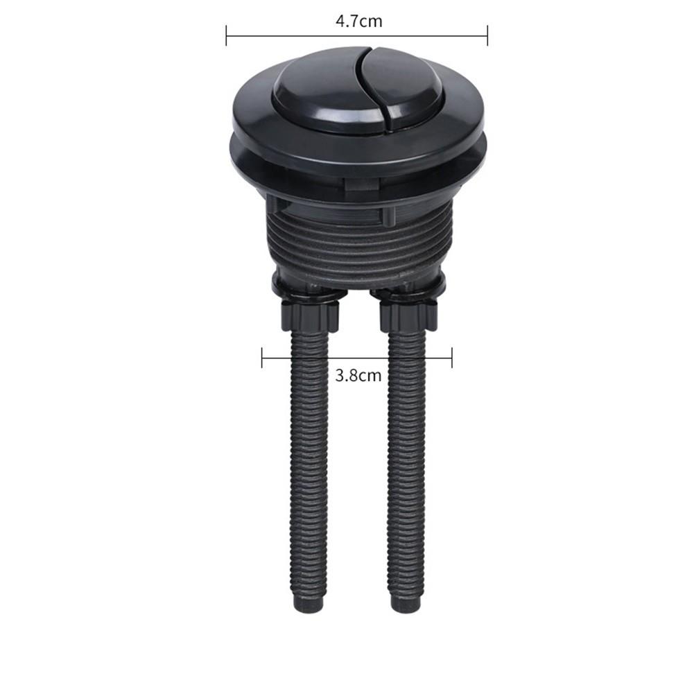 Round Black Toilet Flush Button for Efficient Water Usage in Bathrooms