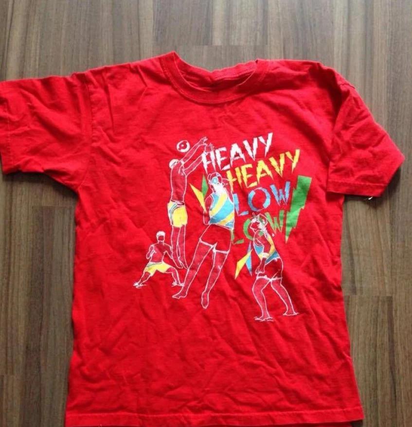 

Heavy Heavy Low Low Band Red Unisex Short Red TShirt Cotton QT1504 Unisex T-Shirt M