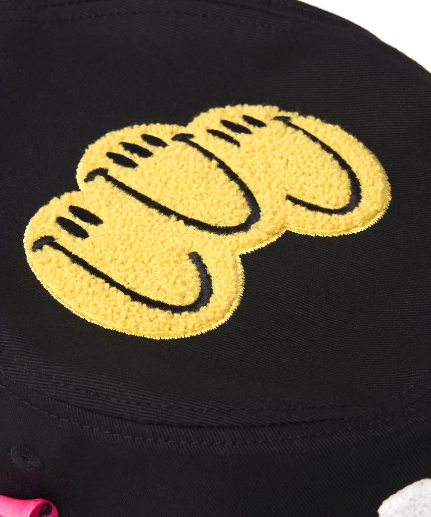 YORF Yorf Twill Bucket Hat Triple Smile Black