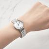 Swiss-made Slim Round Metal Watch LC008WS_L