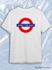 Gap White Crew Neck Short Sleeve T-Shirt with Mind The Gap London Underground Sign Print