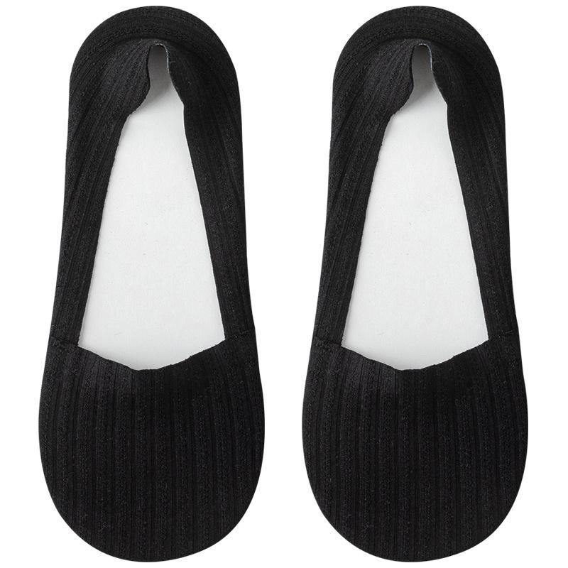 Women's Summer Ice Silk Invisible Socks Macaron Solid Color Cotton-soled Sweat-absorbing Boat Socks White Sneakers Versatile Short Socks