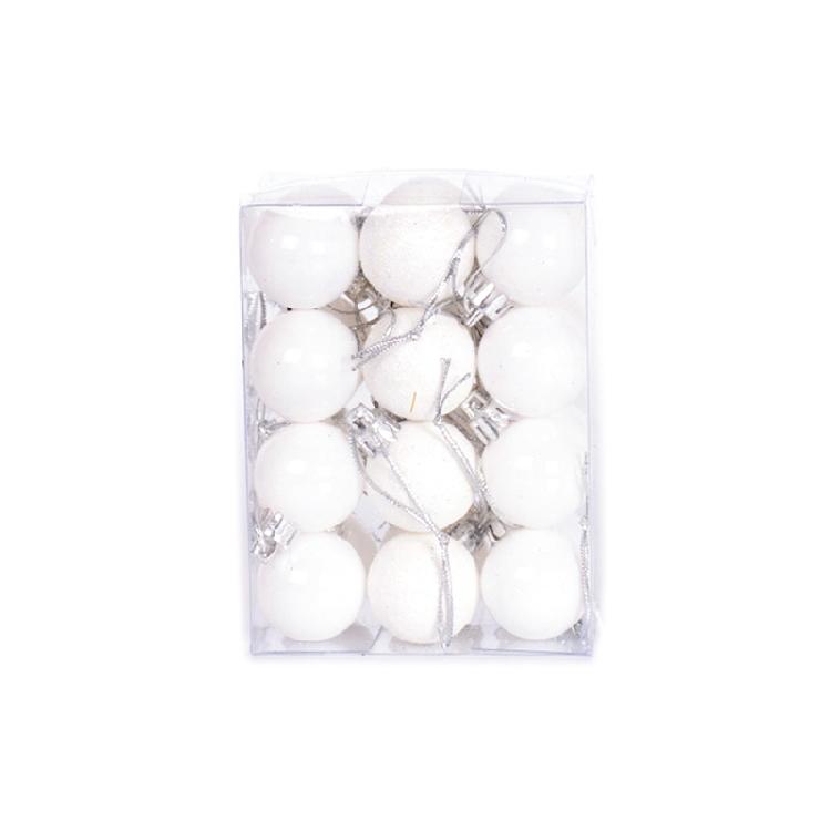 24 Pcs/Set Decorative Xmas Bauble Delicate Balls Decorations Xmas Tree Pendants