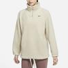 Nike Fleece Knit Pullover Half-Zip Stand Collar Jacket Women Jackets Yellow DD6475-206
