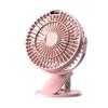 USB Rechargeable Clip-On Fan with Speed Display - 360° Rotating Portable Mini Desk Fan