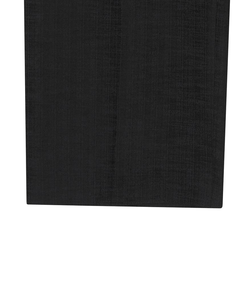 NOIRER Tweed Low-Cut Wide Slacks (Black)