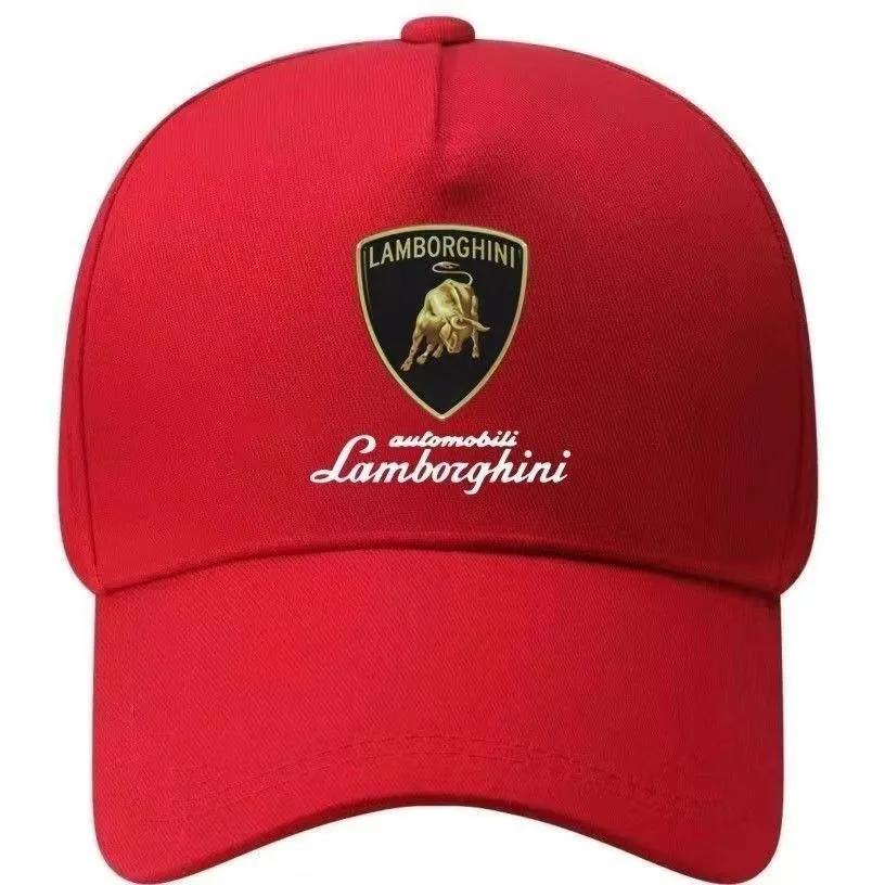 New Car Casual Duckbill Cap Cap Adjustable Baseball Outdoor Summer Sports Hat For Lamborghini Urus Huracan Aventador Premium-1