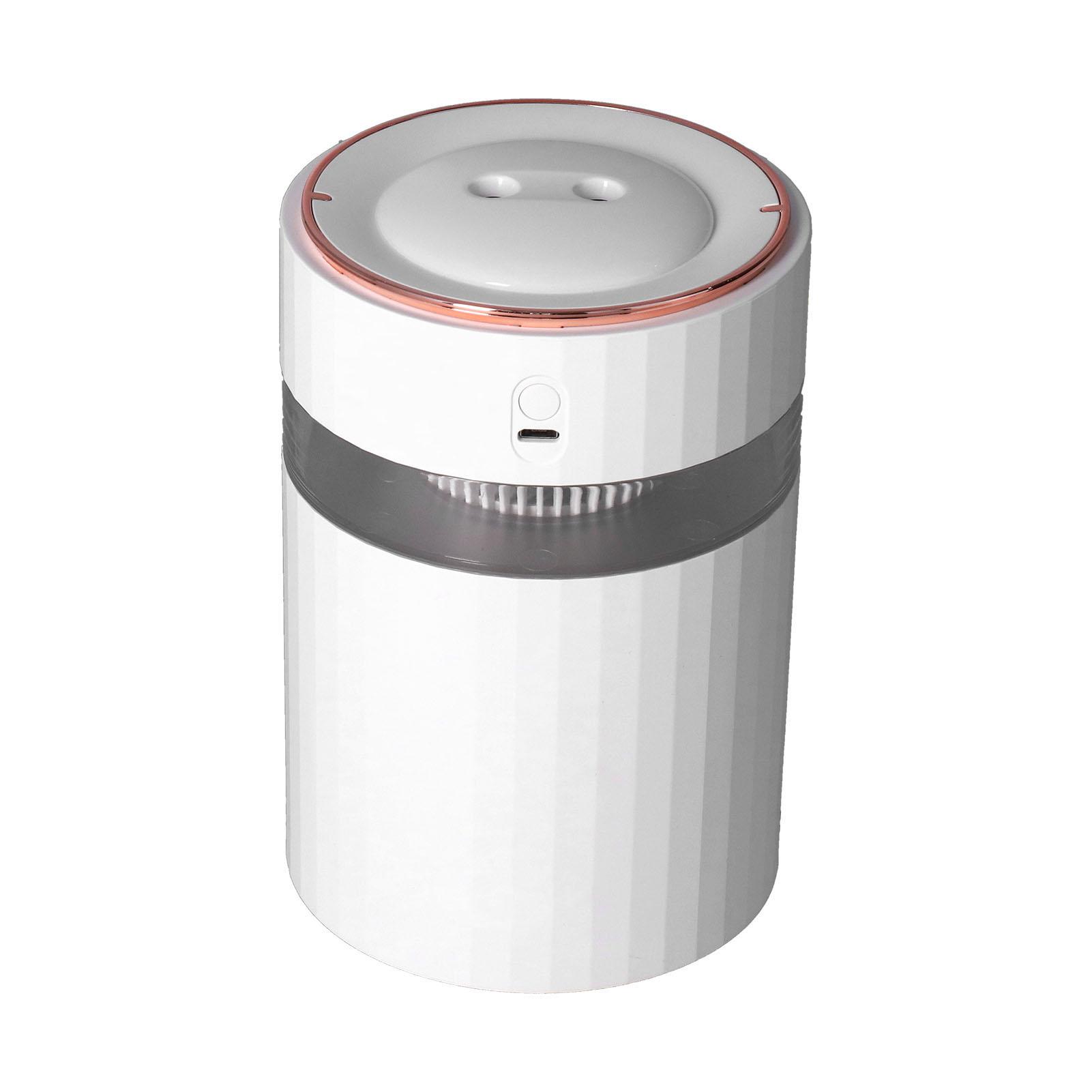 Humidifier Large Capacity Portable 900ml Mute Double Spray Design Desktop HumidifierWhite