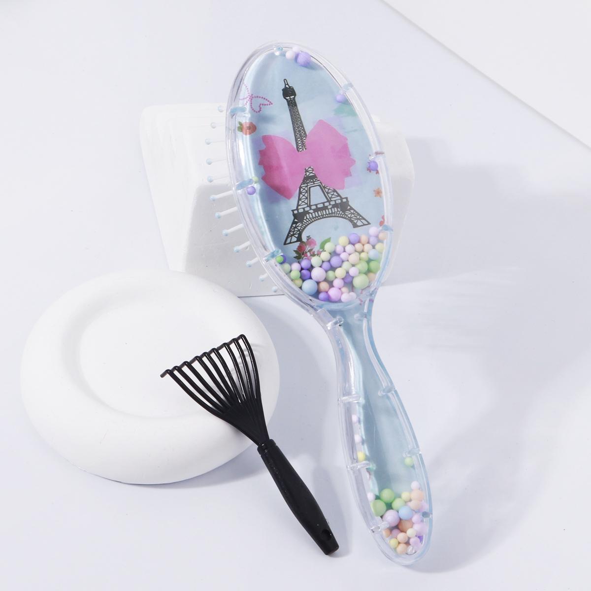 

Cartoon pattern air cushion comb with cleaning claws set - non damaging hair massage brush, suitable for all hair types