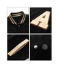 2025 Men's Casual Suede Baseball Jacket - American Street Style with Embroidered Collar