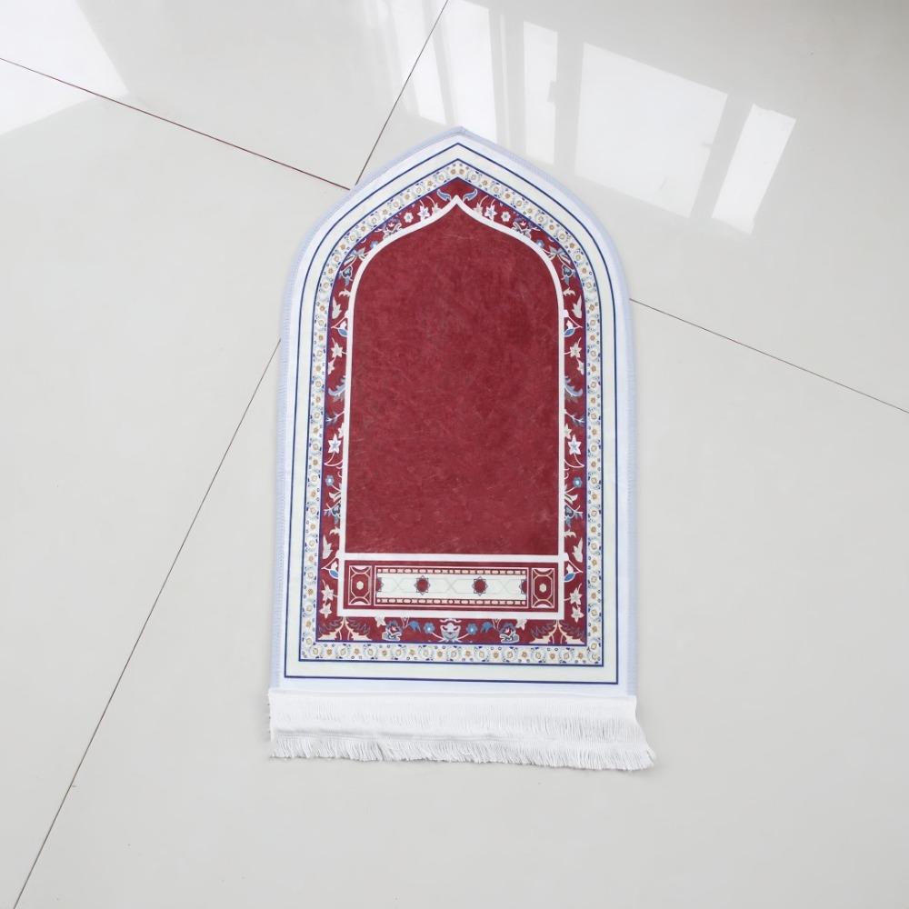 Portable Thick Prayer Mat Soft Travel Prayer Rug Irregular Non-slip Prayer Mat Carpet