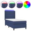VidaXL Slat Bed Base with Mattress and LEDs, Upholstered Bed, Single Bed, Adult Bed for Interior Bedroom, 3138355