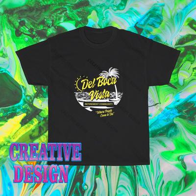 Brandneues Del Boca Vista Florida Rentnergemeinschaft T-Shirt Lustig Größe S bis 5XL