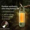 Powerful Handheld Flashlight USB Charging Mini Camping Light 6 Modes Outdoor Emergency Light 1200mAh for Camping Fishing Walking