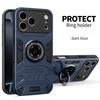 Luxury Magnetic Rotating Invisible Bracket Metal Ring Phone Case For iPhone 17 Pro Max 16 Plus 15 Shockproof Kickstand Cover