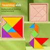 Wooden Puzzle Toy For Kids With Diy Flat Blocks For Educational Play