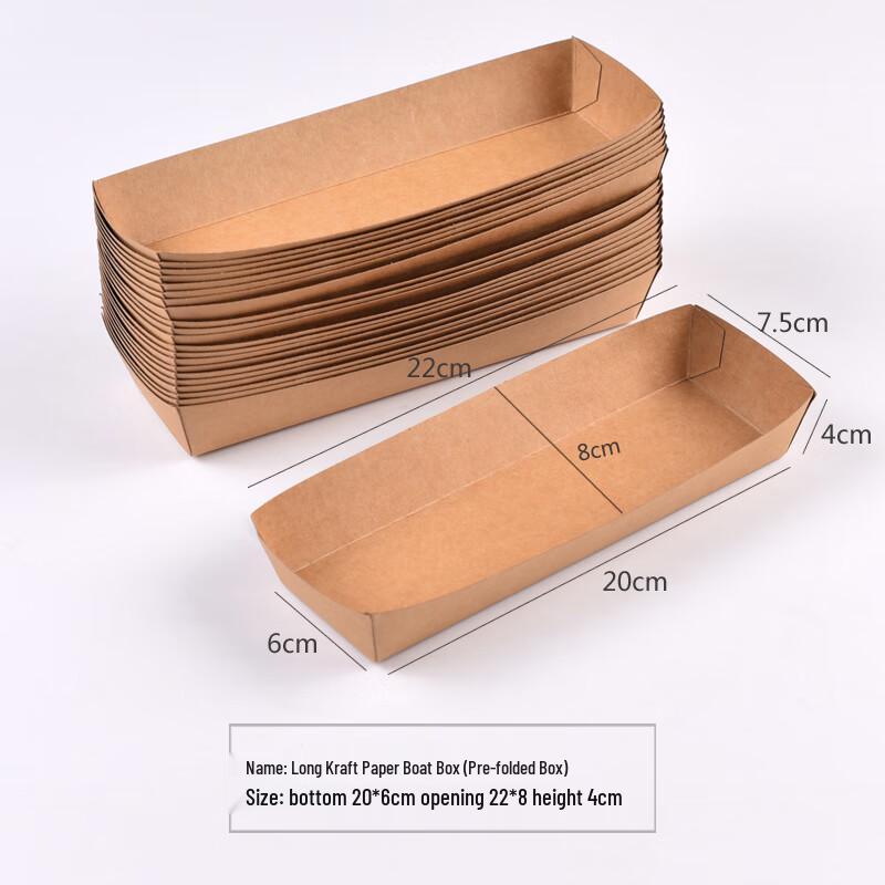 Yinmei Kraft Paper Disposable Food Containers 200 Pcs