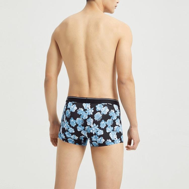 Calvin Klein Logo Leichte Atmungsaktive Figurbetonte Boxershorts Herren Unterwäsche Blau NB2225-4ZU