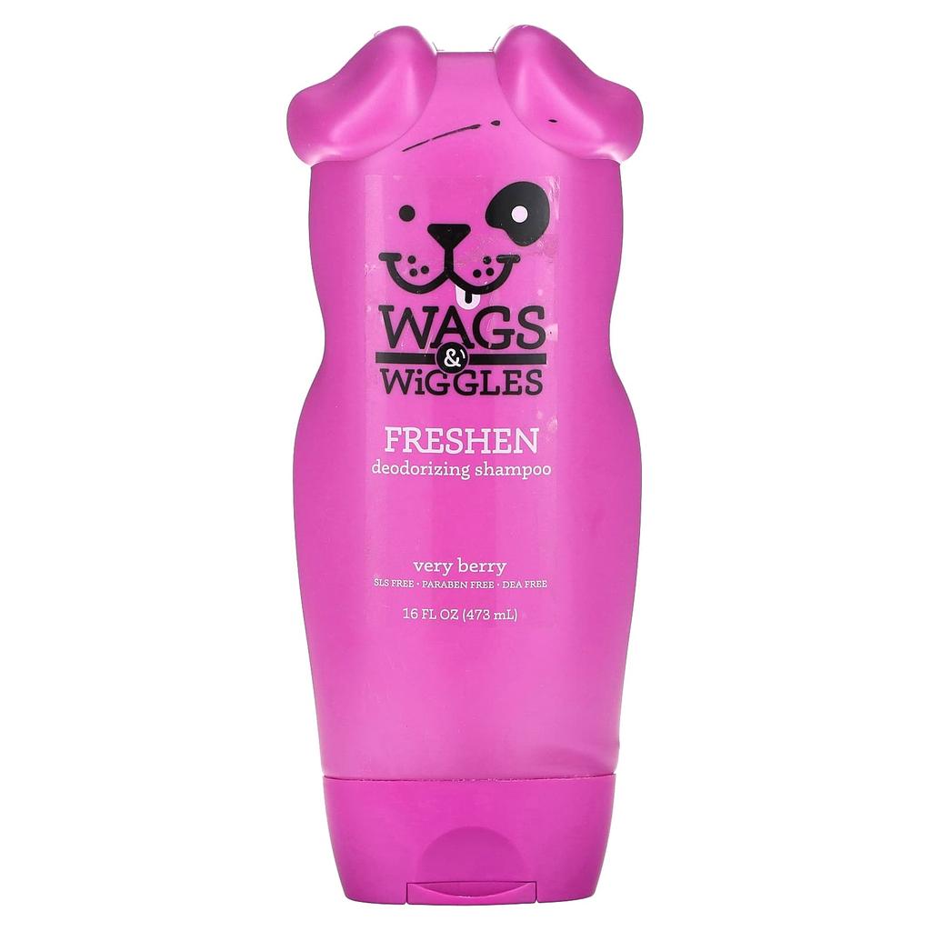 Wags & Wiggles Pressen Deodorizing Shampoo, Berry Berry, 473Ml(16Fl Oz)