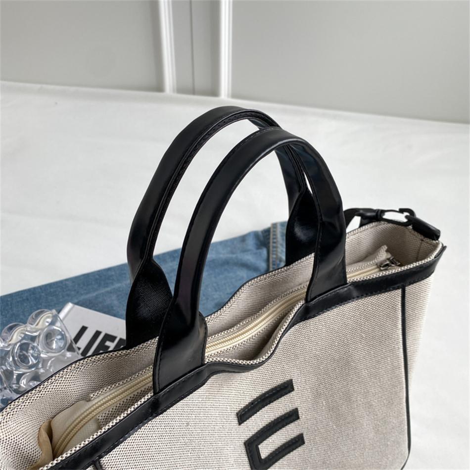 Высококачественная тканевая повседневная сумка-тоут большой емкости — фото 12