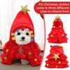 Cute Christmas Pet Clothes Xmas Tree Themed Dog Pet Costume Festive Puppy Clothes for Holiday Parties