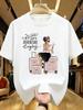 Wzm104162travel Printed Plus Size Unisexs Round Neck Summer Casual Short Sleeved Street Fashion Versatile Plus Size Tshirt