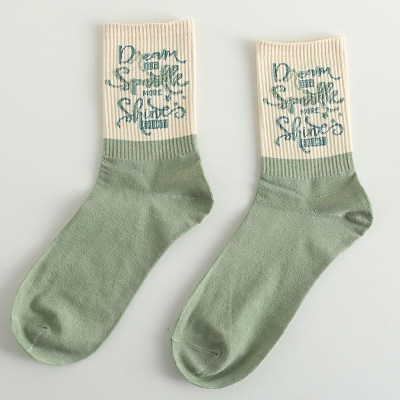 Roliga Herrstrumpor Glada Nya Mode Ins Stil Strumpor För Kvinnor Och Män Hip Hop Harajuku Tecknad Fotboll Bomullsstrumpor