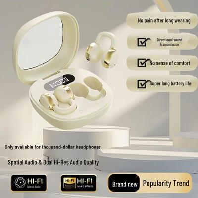 Cross-Border True Wireless Earphones: TWS Bluetooth, Dual-Ear, Ear-Clip, Stereo with Ultra-Long Battery Life
