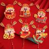 Festive God of Wealth Refrigerator Magnet Cute New Year Fridge Stickers  Spring Festival