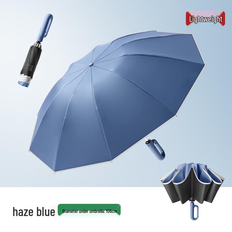 Large Automatic Dual-Use Umbrella: Sunshade & Rain Protection with Custom Logo