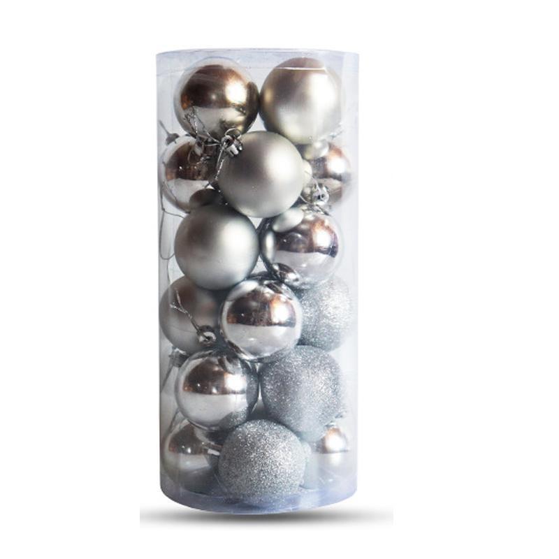 24pcs/Box Christmas Balls Christmas Tree Ornaments Christmas Decoration for Home Party Christmas Hanging Pendant