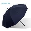 Paradise Umbrella Ten-Bone Extra Large Double Sun Umbrella Black Glue Sun Protection Men's Windproof Golf Automatic Straight Umbrella