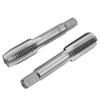 2pcs High Speed Steel   Thread Tap Straight Flutes Thread Tapping Tool Hand Thread Tap