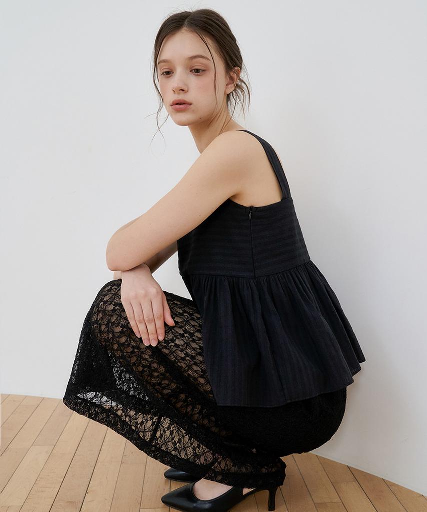 Bye Bye Seop Lace Skirt Black [T52]
