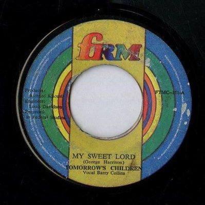 7inch Record TOMORROWS CHILDREN  My Sweet Lord FTMC151 FRM 1970 Jamaica Reggae Ska  Dub Used