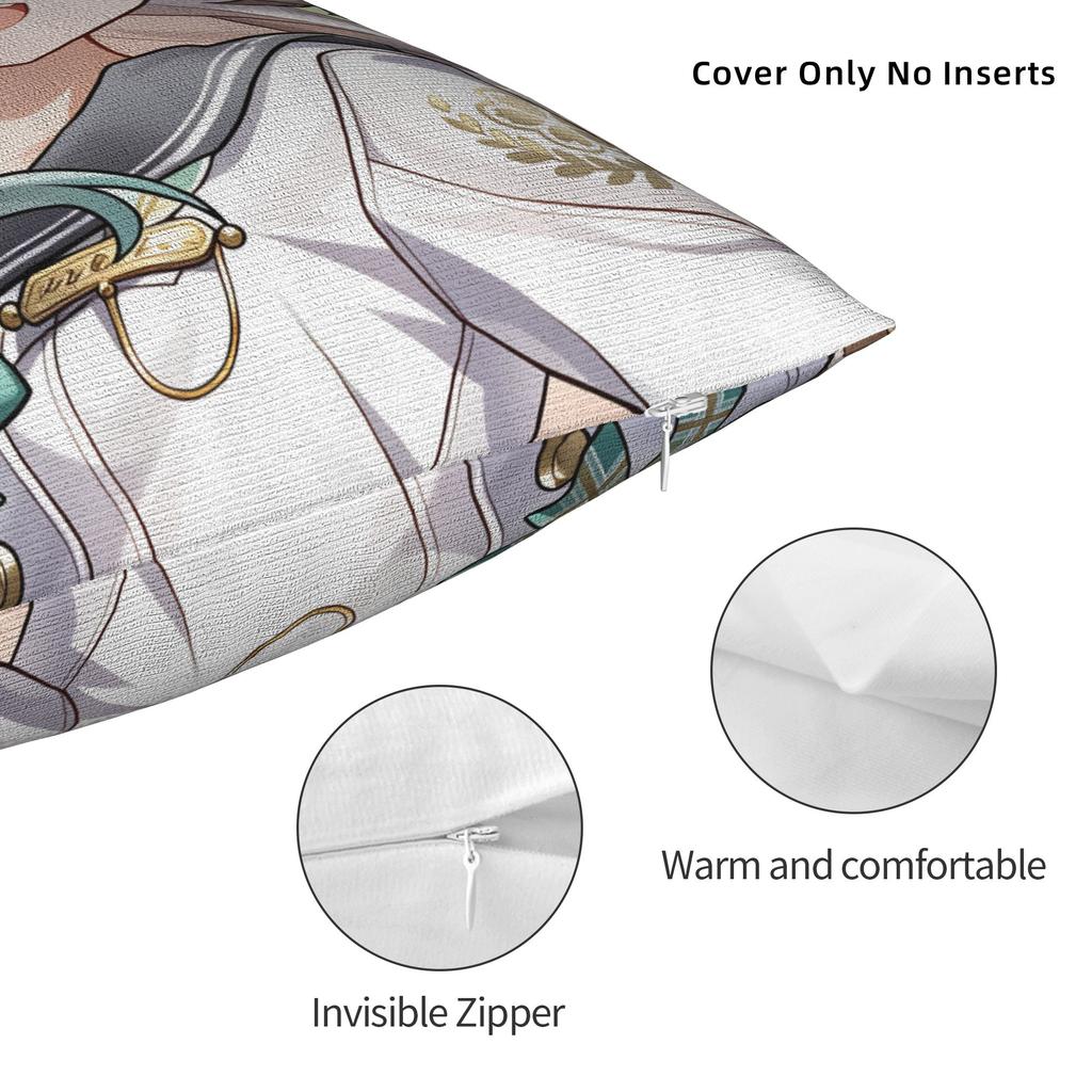 Honkai Star Rail Pillow Cover  Custom Cushion Cover Fashion Pillow Case For Living Room Sofa