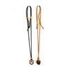 Adjustable Natural Black Stone Mesh Necklace with Woven Bag - Sweater Chain N168