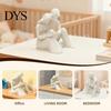 Parent Child Statue 3D Printed Family of 3 Sculpture, Modern Father Mother Son Durable Ornament Figurine, Decorative for Home Office Shelf