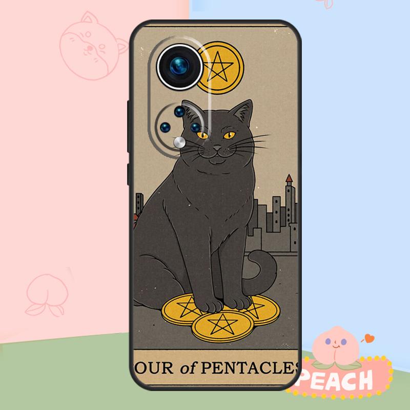 Cats Tarot Witchcraft Case For Honor Magic 8 6 7 Pro Honor 400 200 70 90 Lite X8b X8c X9a X9b X9c X9d Win RT Cover