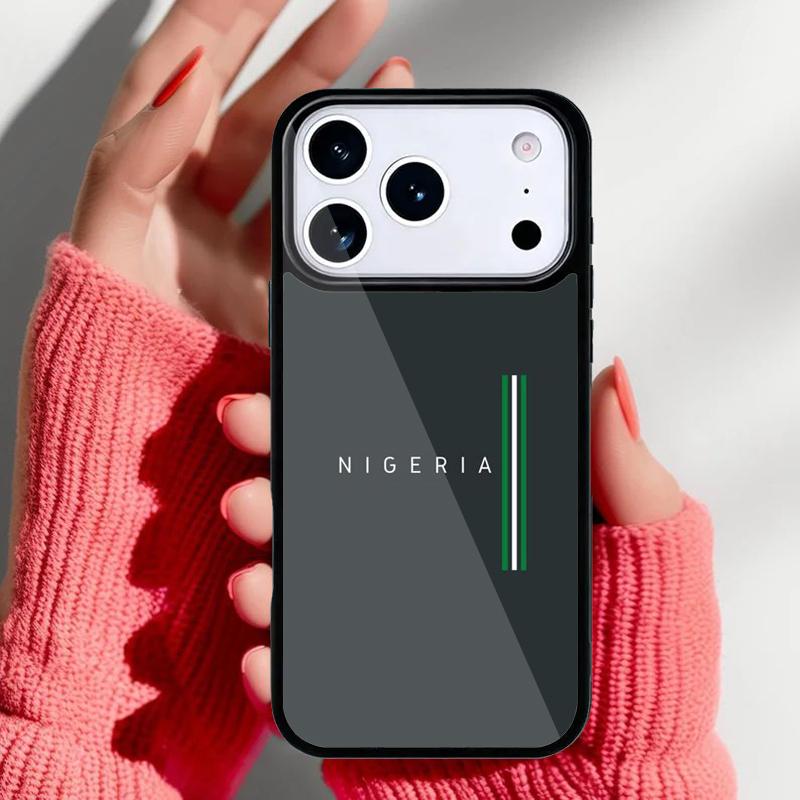 Nigeria Flag Phone Case for iPhone 17 Air 16e 15 14 13 Pro Max Back Cover for 12 11 Pro Coque