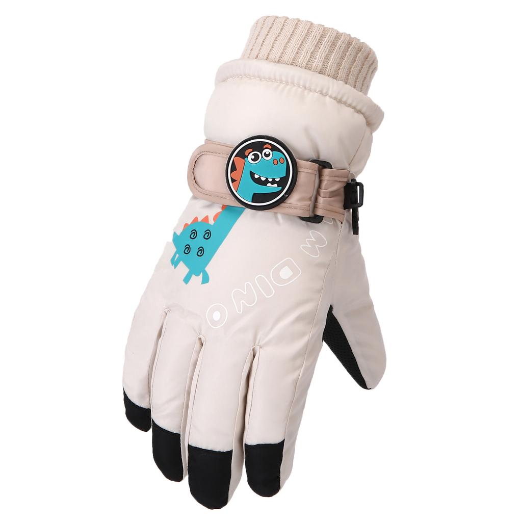 Children's Ski Gloves Cartoon Cute Winter Outdoor Skiing Cycling Warm And  Wear Resistant