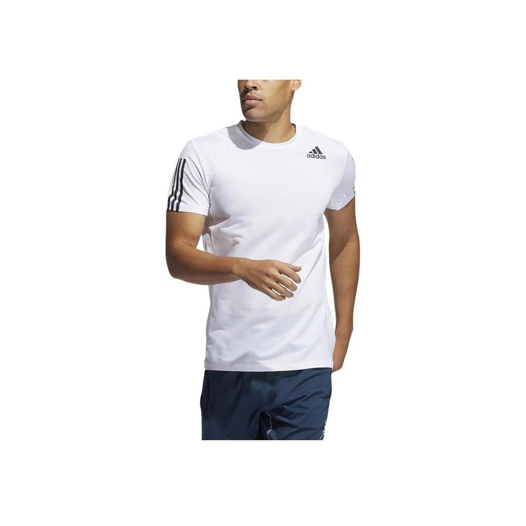 adidas Aero3s Tee Pb Casual Running Sports Short Sleeve T-Shirt Men Tops White GQ2164