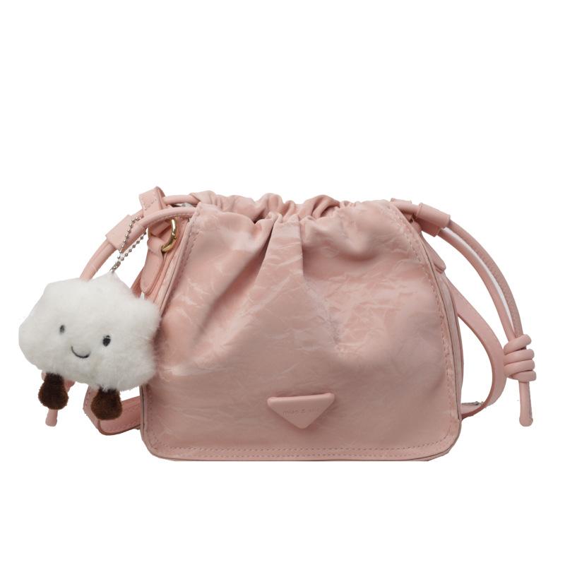 Versatile Bag New Fashionable Solid Color Chain Shoulder Messenger Bag Women