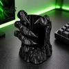 Artistic Collectible Figurines Claw Cup Holder, Funny 3D Printed Drink Stand, Creative Desk Organizer Unique Decorations for Office Cans Bottles,