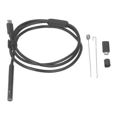USB C Endoscope Camera 1920P Dual Lens IP67 Waterproof Inspection Camera with Semi Rigid Cable for Mobile Phone 1 Meter