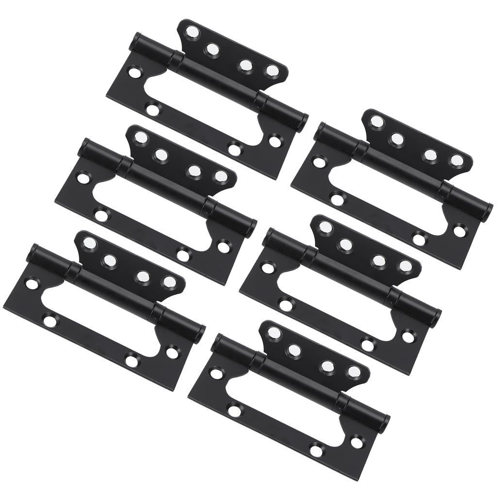 3er Set Türscharnier Zinklegierung Flach Öffnend Leise Lager Scharniere Fenster Möbelbeschläge Beschlag Schwarz