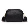 Retro Wide Shoulder Strap Small Square Bag for Autumn New Style Bag for Women with High-end Fashion Simple Single-shoulder Crossbody Bag