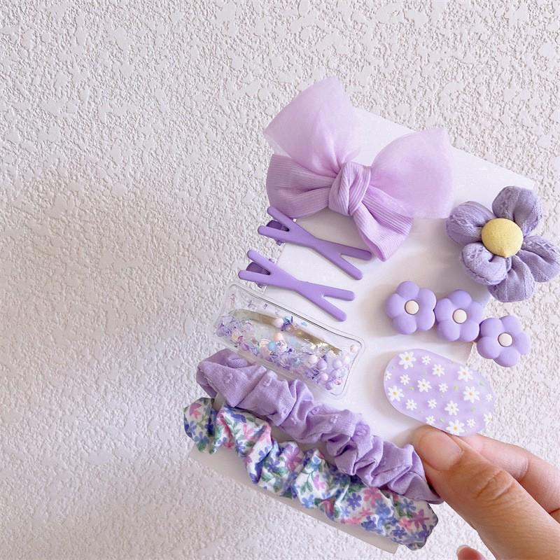 Autumn & Winter Plush Bear Hair Accessories: Cute Milk Coffee Wool Flower Butterfly Hairpin for Children