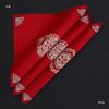 Red Wedding Handkerchief with Dragon, Phoenix, and Double Happiness Design